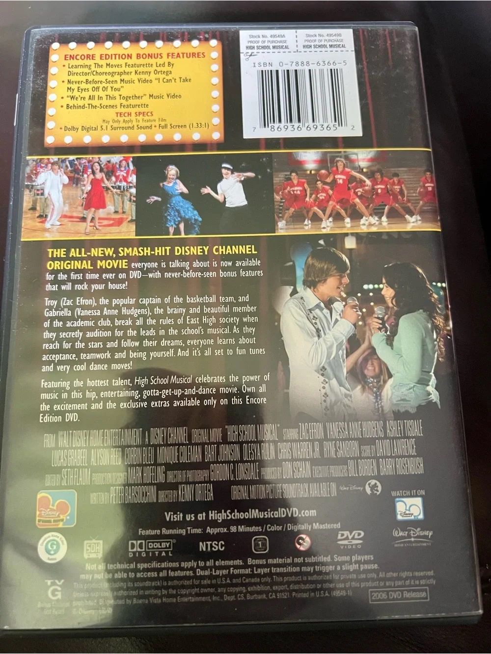 High School Musical Encore Edition DVD